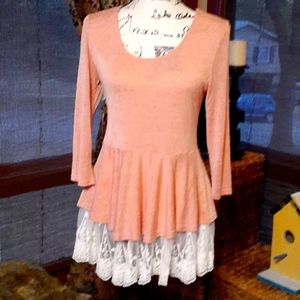 Umgee Shirt with Lace